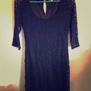 Eva mendes (ny&c) size 6 black lace dress